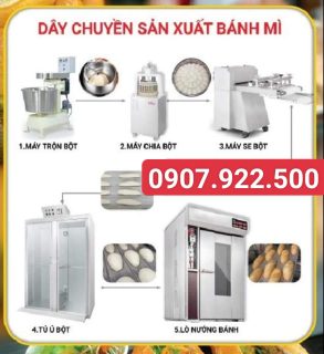 Dây chuyền làm bánh mì hiện đại