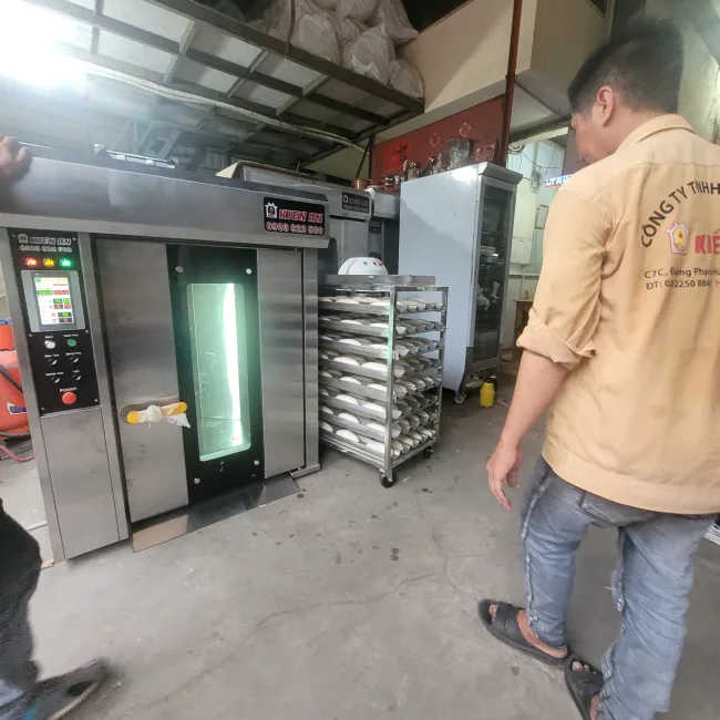 Lò bánh mì 8 khay xoay Kiến An - Hình ảnh 4