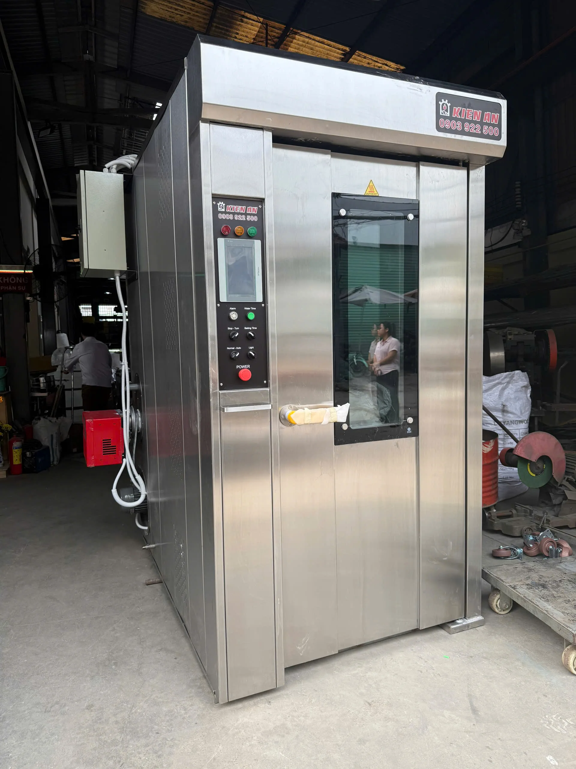 Lò bánh mì xoay 16 khay điện và dầu - Hình ảnh 7