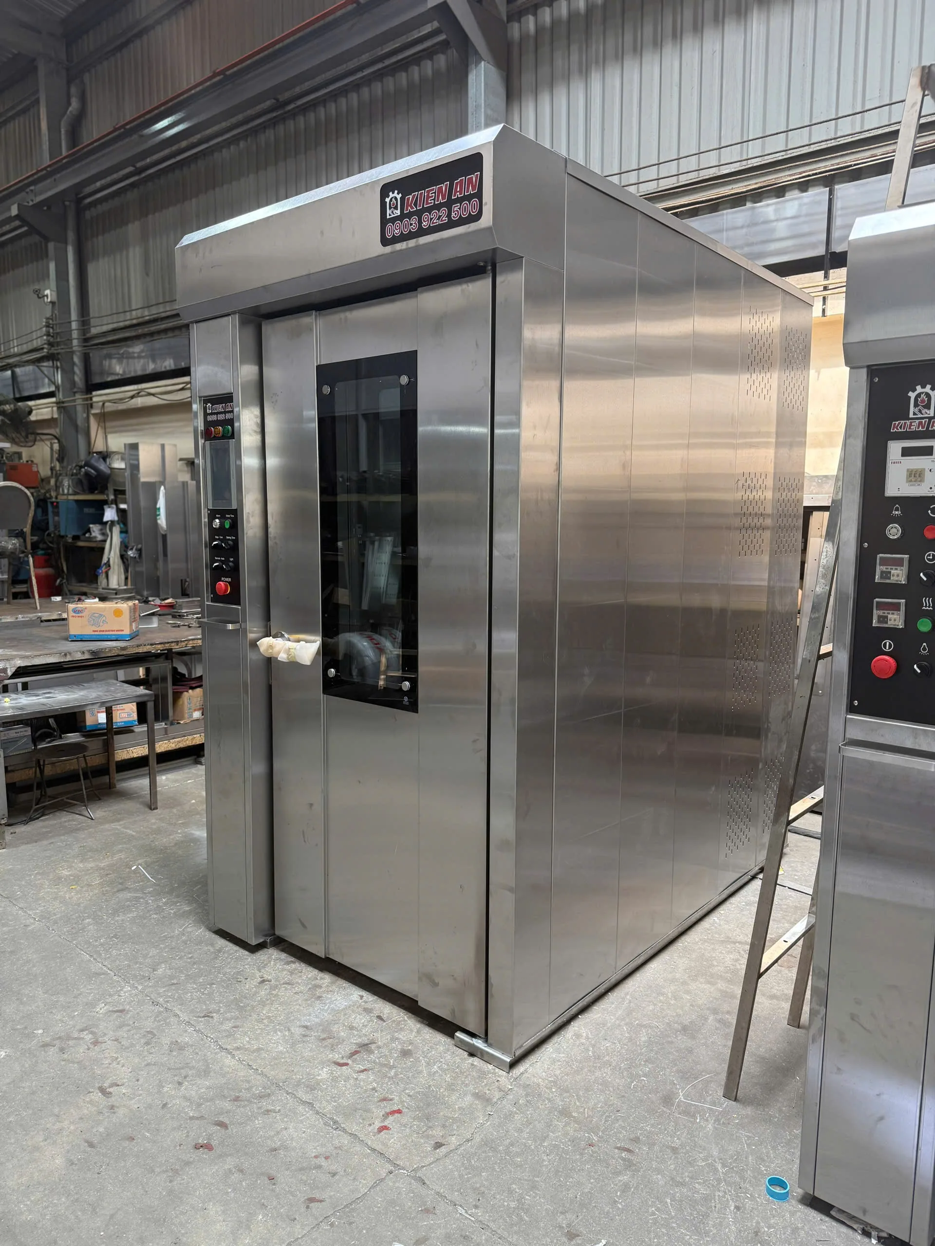 Lò bánh mì xoay 16 khay điện và dầu - Hình ảnh 4