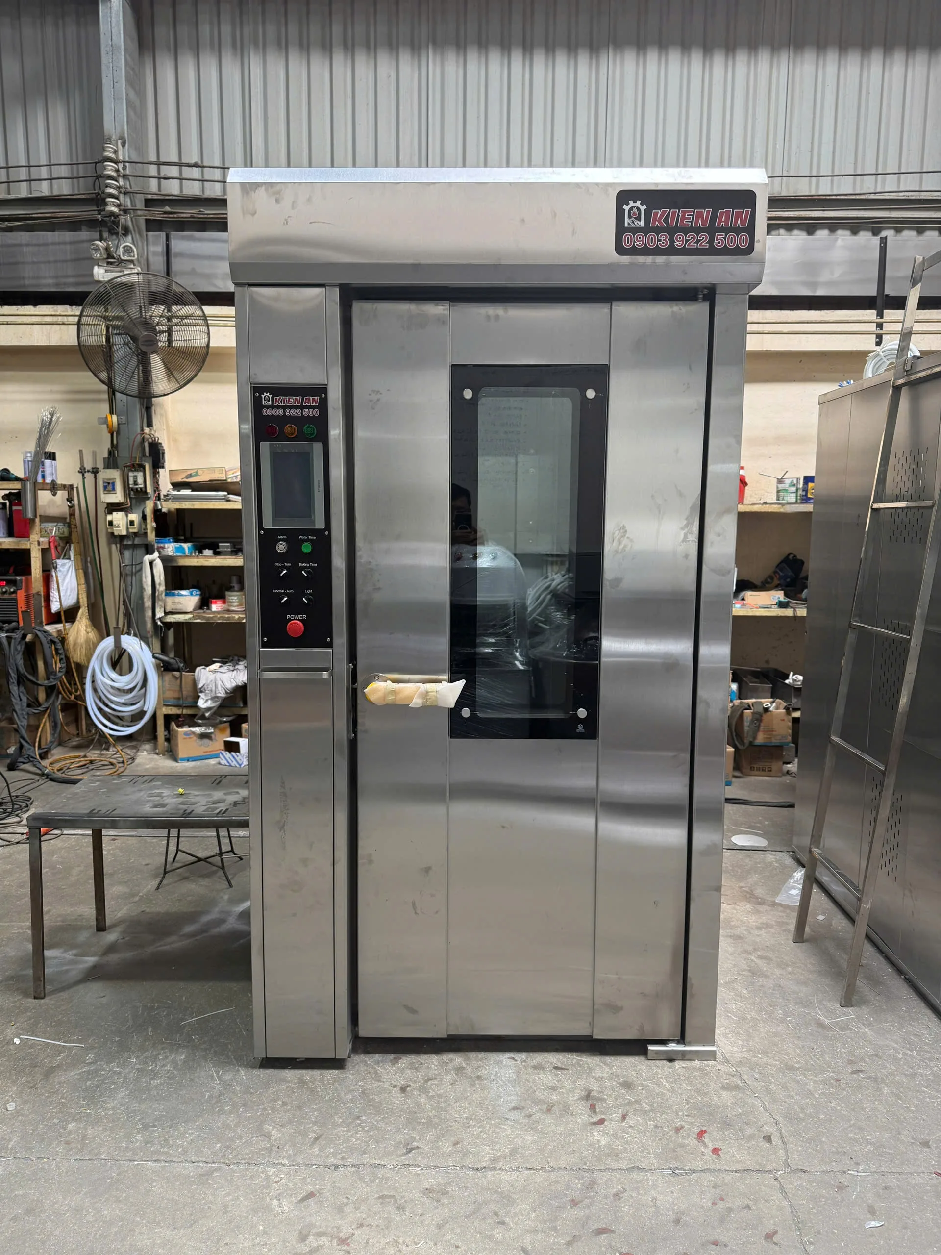 Lò bánh mì xoay 16 khay điện và dầu - Hình ảnh 2