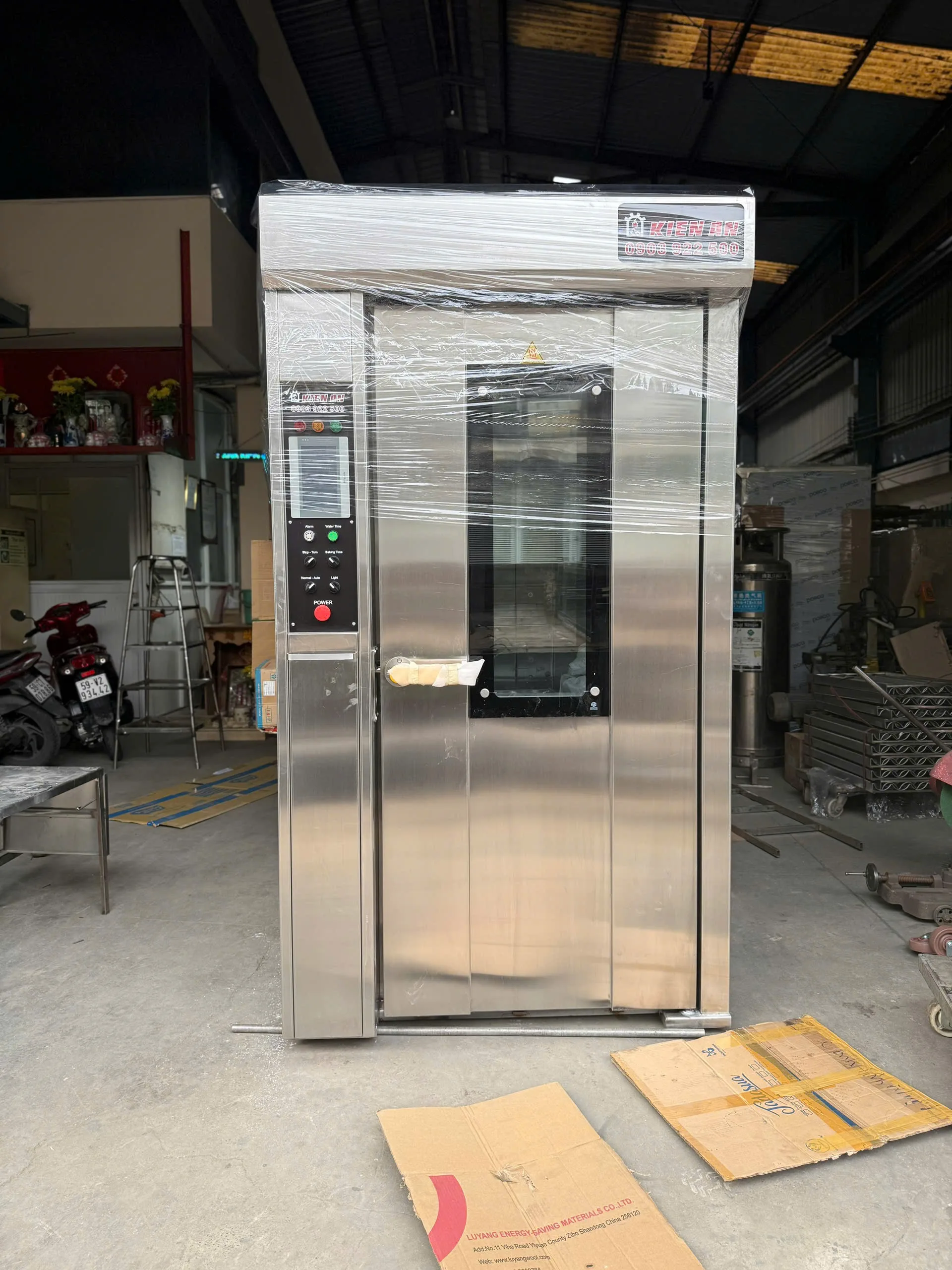 Lò bánh mì xoay 16 khay điện và dầu - Hình ảnh 12