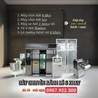 D&acirc;y chuyền b&aacute;nh m&igrave; 6 khay