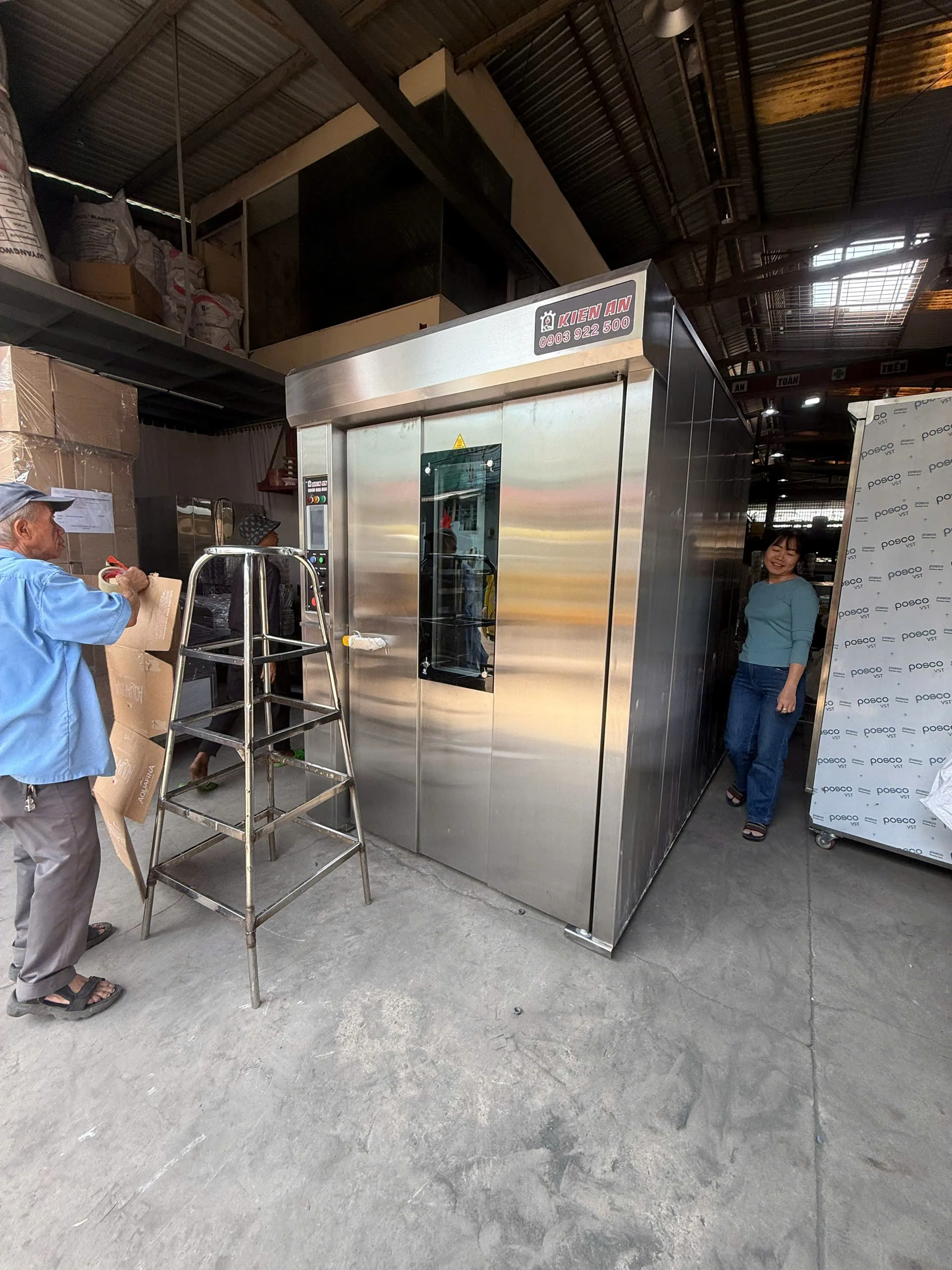 Lò bánh mì xoay 32 khay - Ảnh 6